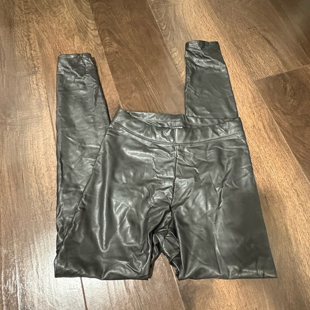 Express Black Faux Leather Pants
